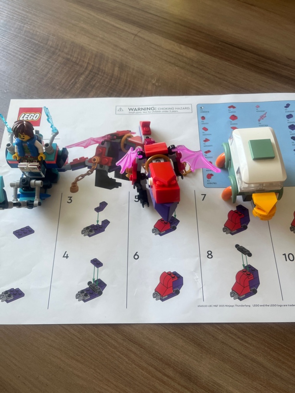 Lego minibuild lot of 3 Dreamzzz turtle van cat bike and Ninjago thunderfang